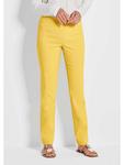 Тканевые брюки GOLDNER, желтый - фото