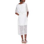 Прозрачное платье миди ARMANI EXCHANGE, белый - фото 8