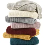 Покрывало Плед Boho с модными помпонами Primera, бежевый - фото 11