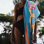 Банные полотенца, небесно-/ HERMES, синий/Deep Sea синий - фото 4