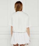 Футболка в торроне Cropped fit Pinko, белый - фото 3