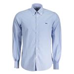 Синяя хлопковая рубашка Harmont & Blaine, синий - фото