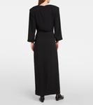 Шелковое платье макси jery The Row, черный - фото 3