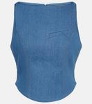 Джинсовый топ colia Aya Muse, синий - фото