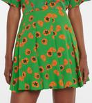 Цветочная мини-юбка Kenzo, Grass Green - фото 4