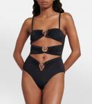 Купальник Pierced Orbit с вырезами Christopher Esber, черный - фото 2