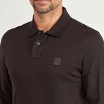 HUGO BOSS Мужская поло коричневого цвета - фото 5