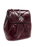 Сумка Quilted leather backpack Tory Burch, фиолетовый - фото 3