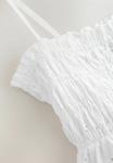 Топ Next REGULAR FIT-SHIRRED BRODERIE, White - фото 6