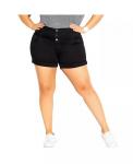 Женские шорты с высокой талией CITY CHIC, черный - фото
