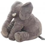 Подушка-подушка СЛОН СЛОН-талисман ПЛЮШЕВЫЙ МИШКА СЕРЫЙ U987S elektrostator - фото