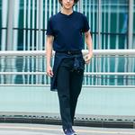 Футболка унисекс темно-синяя Uniqlo - фото 3