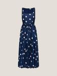 Платье миди без рукавов Sicily в горошек Monsoon, Navy - фото 3