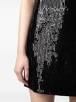 Zadig&Voltaire мини-платье Rashu с пайетками, черный - фото 5