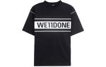 Футболка унисекс черная We11Done, черный - фото
