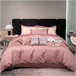 Generic Комплект постельного белья из дышащего хлопка Pink - фото