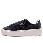 Кроссовки basket platform patent peacoat Puma, синий - фото