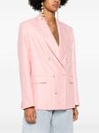 Льняной двубортный пиджак Pixie THE ANDAMANE, розовый - фото 3