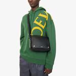 Сумка-почтальон кожаная Loewe Pebble, черный - фото 2