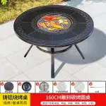 Стол-гриль Green Water круглый, 160 см + 6 предметов - фото