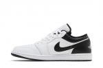 Кроссовки AIR JORDAN 1 LOW WHITE/BLACK - фото 2
