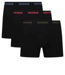 Комплект черных боксеров Hugo Bodywear, 3 штуки - фото