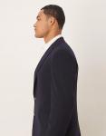 Узкий пиджак из темно-синей фланели Asos Design - фото 4
