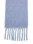 Шарф логотипом и бахромой Acne Studios, синий - фото 3