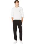 Брюки Armani Exchange Icon Cotton w/ Embroidered Logo, черный - фото 4