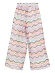 Брюки с узором зигзаг Missoni Kids, розовый - фото 2