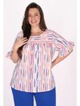 Блуза Sidona Plus Size Blouse, цвет white stripe - фото 3