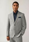 Элегантный пиджак TEXTURED REGULAR FIT Next, серый - фото