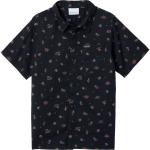 Короткая рубашка с принтом Rapid rivers для мальчиков Columbia, черный - фото