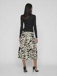 Юбка VILA A-line skirt, Birch 1/Black - фото 3