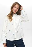 Блуза Nümph Button-down blouse, Cloud Dancer/White - фото 6