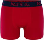 Трусы боксеры Phil & Co. Berlin Retro, темно-синий/ярко-красный - фото 2
