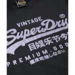 Футболка с коротким рукавом Superdry Vl Metallic Relaxed, черный - фото 5