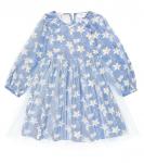 Тюлевое платье с цветочным принтом Paade Mode, синий - фото