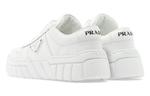 Кроссовки soft padded nappa leather laced-up shoes 'white' Prada, белый - фото 4