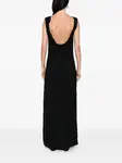 Платье макси с вырезом на спине Matteau, черный - фото 4
