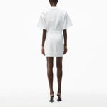 Женское платье с коротким рукавом Alexander Wang, белый - фото 5