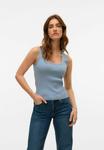 Топ Vero Moda VMPOPPY , Dusty Blue/Blue-Grey - фото