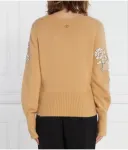 Свитер regular fit Twin-Set, коричневый - фото 4