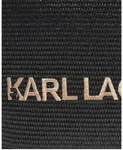 Летняя сумка тоут из рафии Karl Lagerfeld, черный - фото 4