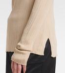 Свитер-поло из джерси Toteme, Peanut - фото 5