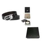 MONTBLANC Мужской кожаный ремень, Черный - фото 7