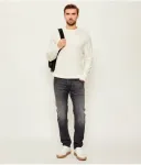 Шерстяной свитер regular fit Calvin Klein, кремовый - фото 2