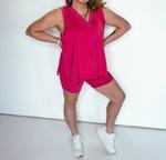 Оверсайз майка-джерси в цвете фуксия LALAMIA - фото 5