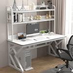 Компьютерный стол Xinmeikai 120x60x76 см с полкой, белый - фото 6