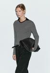 Джемпер Massimo Dutti STRIPED LONG SLEEVE, Black - фото 3